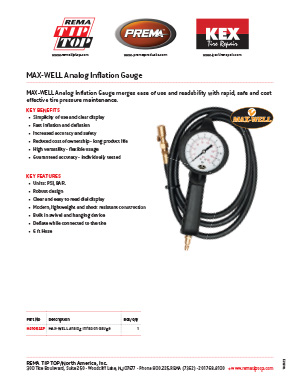 MAX-WELL-Analog-Inflation-Gauge